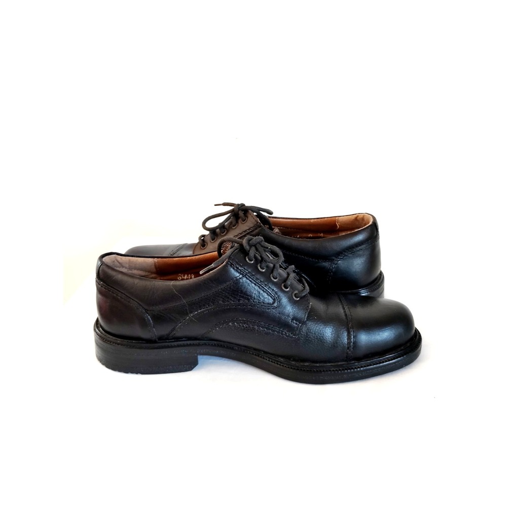 Jarman Italian Collection Black Leather Cap Toe Formal Dress Shoes Men 9M EUC